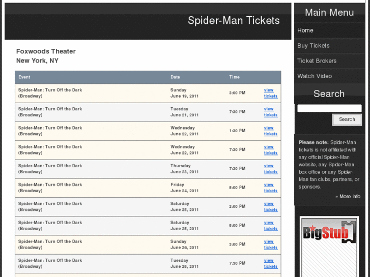 www.spider-man-tickets.com