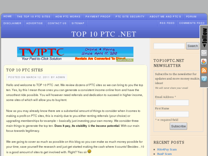 www.top10ptc.net