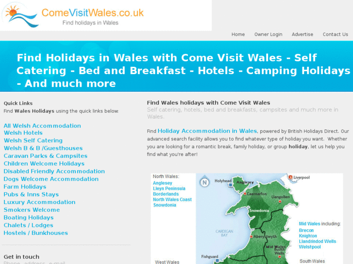 www.comevisitwales.co.uk