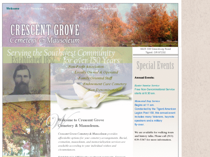 www.crescentgrovecemetery.com