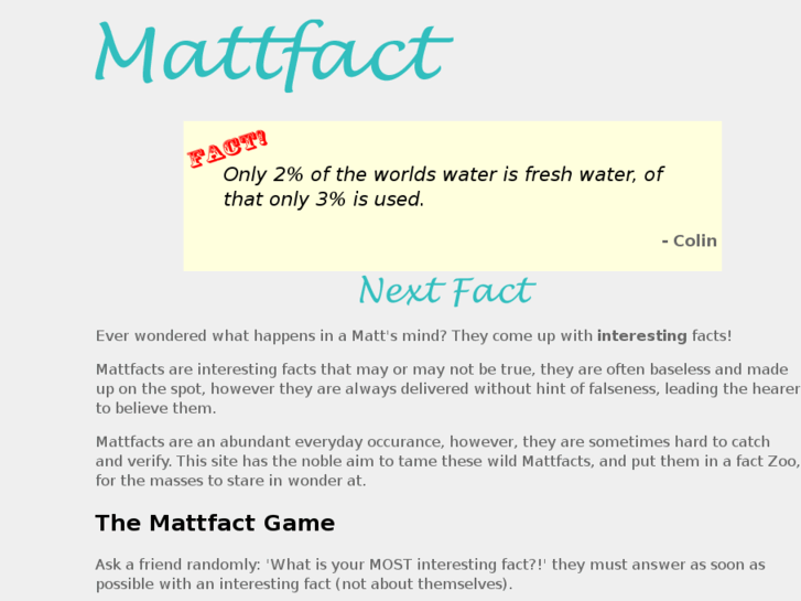 www.mattfact.net
