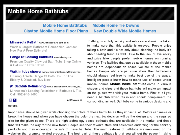 www.mobilehomebathtubs.org