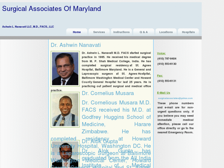 www.surgicalassociatesofmaryland.com