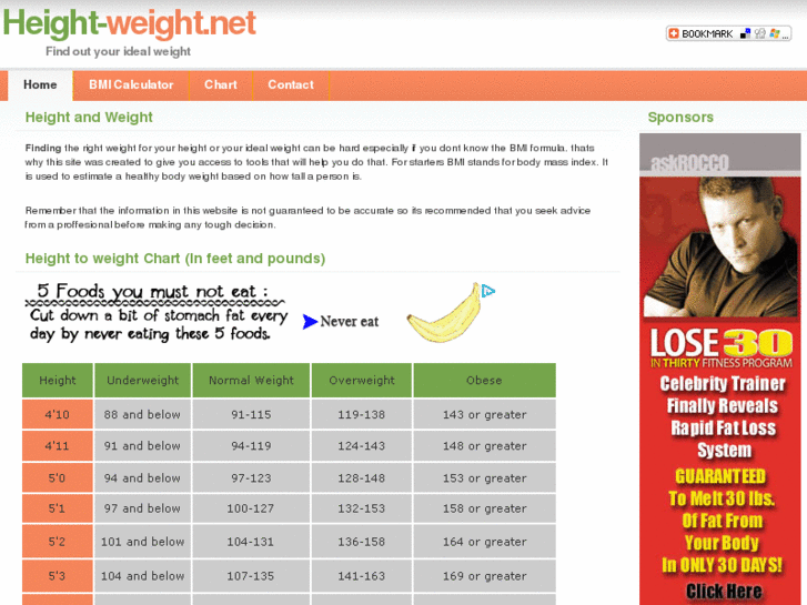 www.height-weight.net