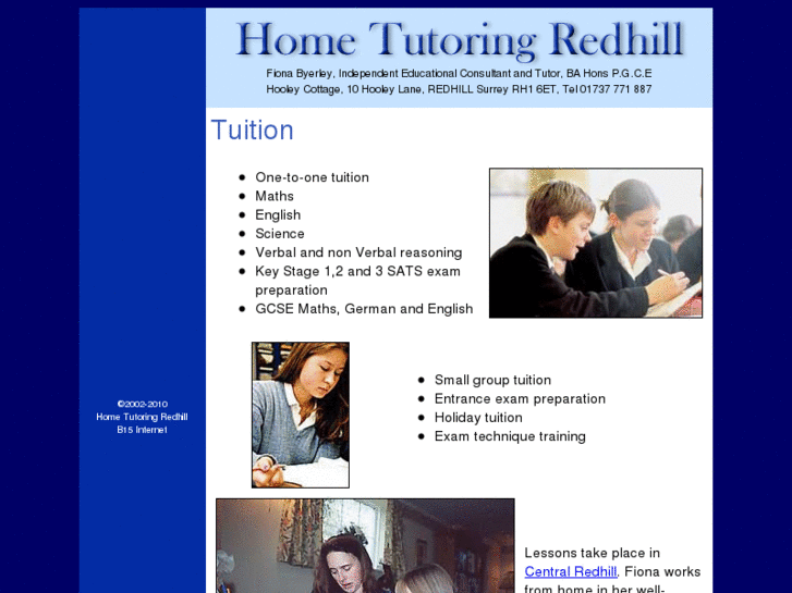 www.hometutoringredhill.com