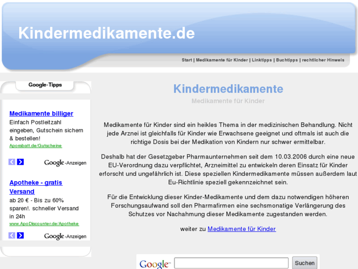 www.kindermedikamente.de