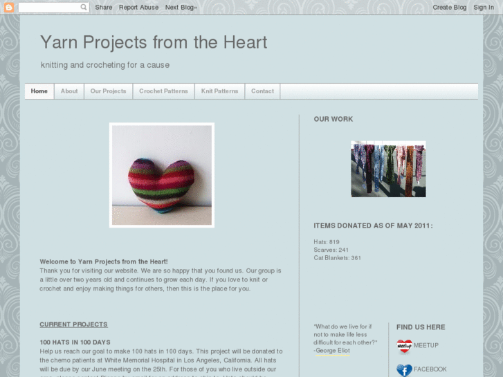 www.yarnprojectsfromtheheart.org