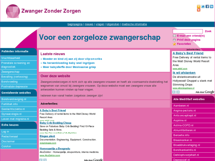 www.zwangerzonderzorgen.nl