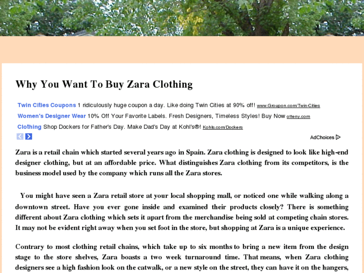 www.zaraclothing.biz