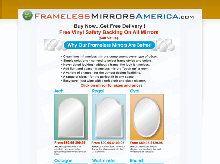 www.framelessmirrorsamerica.com