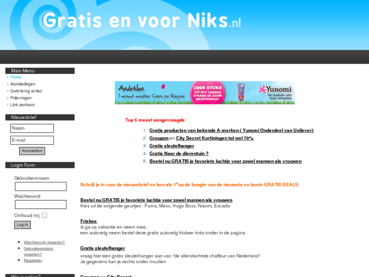 www.gratisenvoorniks.nl