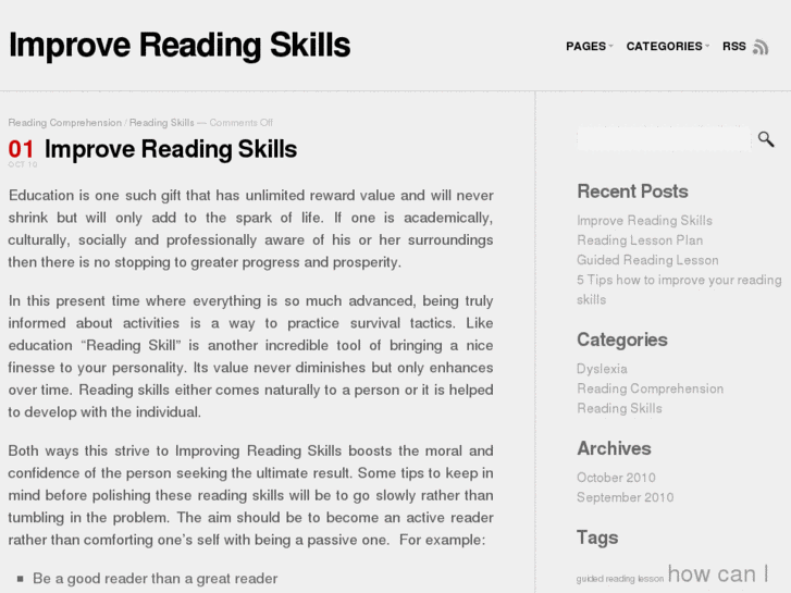 www.improvereadingskills.org