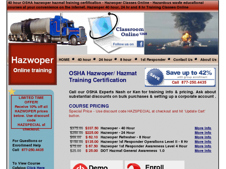 www.osha40hourhazwoperhazmattraining.com