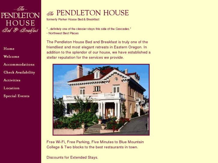 www.pendletonhousebnb.com