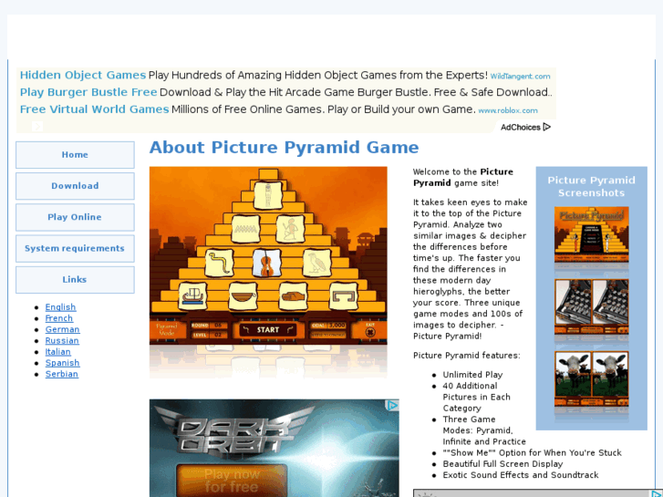 www.picturepyramidonlinegame.com