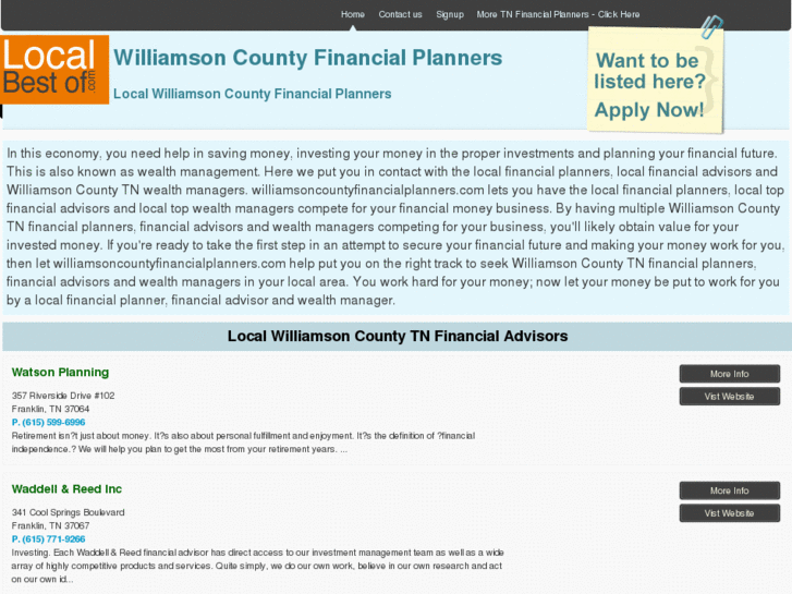 www.williamsoncountyfinancialplanners.com