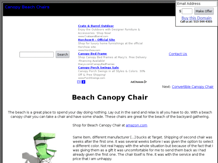 www.canopybeachchairs.com