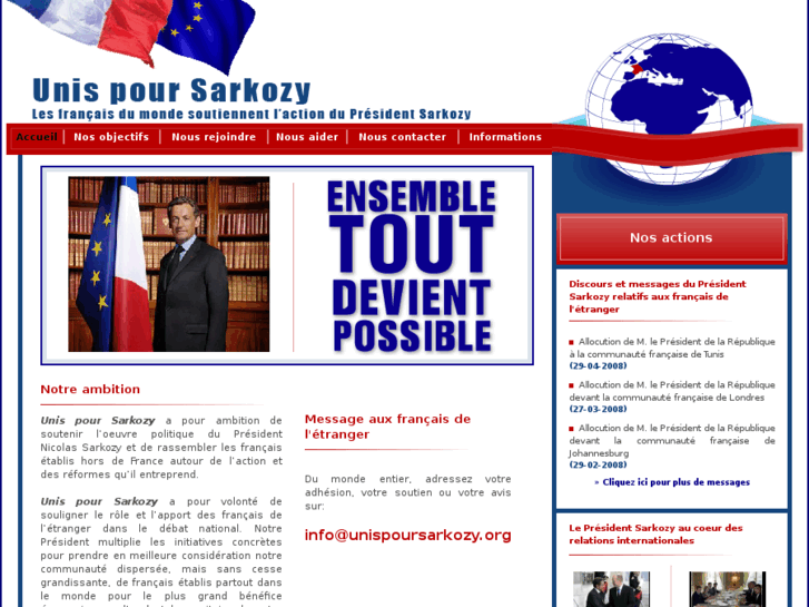 www.unispoursarkozy.org