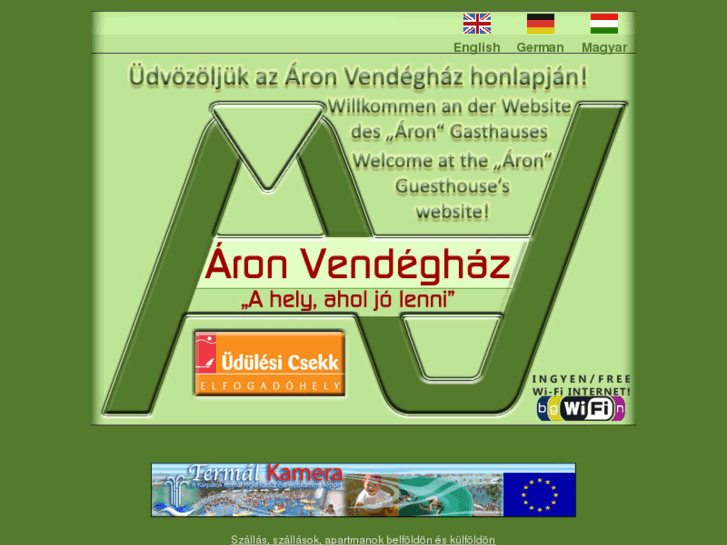 www.aronvendeghaz.eu