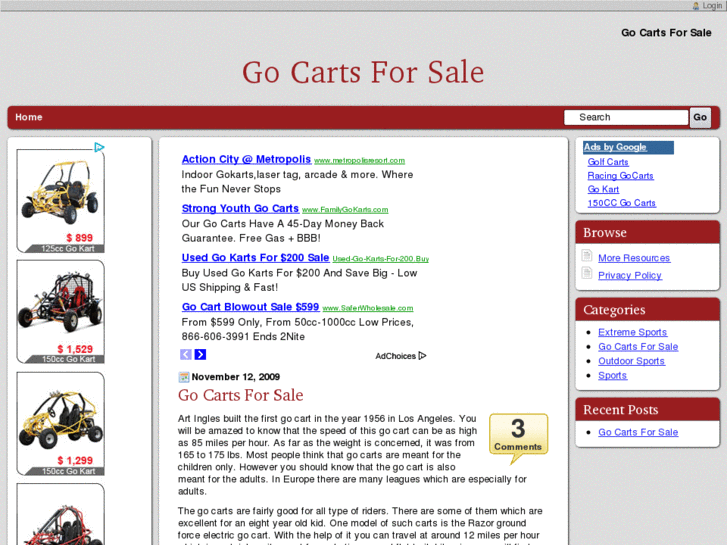 www.gocartsforsale.net