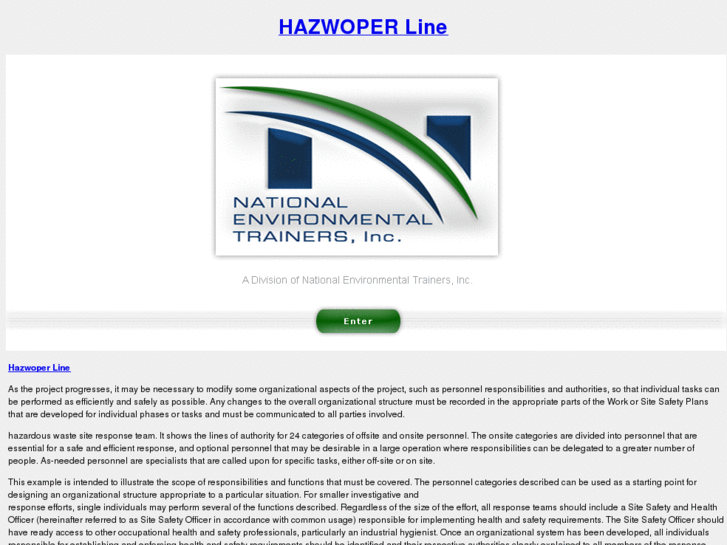 www.hazwoperline.com