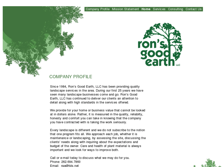 www.ronsgoodearth.com