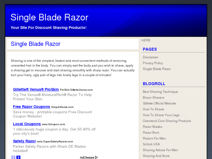 www.singlebladerazor.com