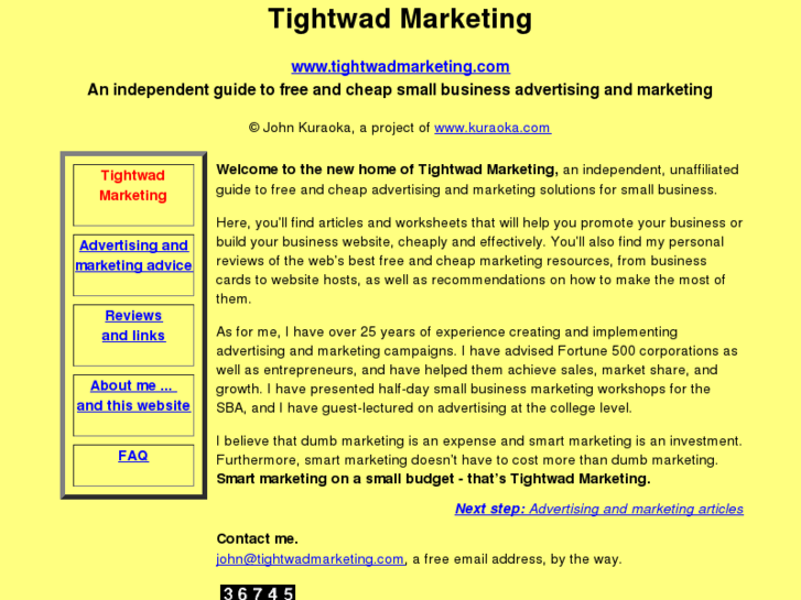 www.tightwadmarketing.com