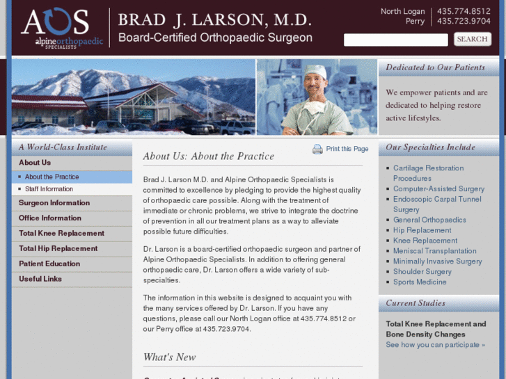 www.bjlarsonortho.com