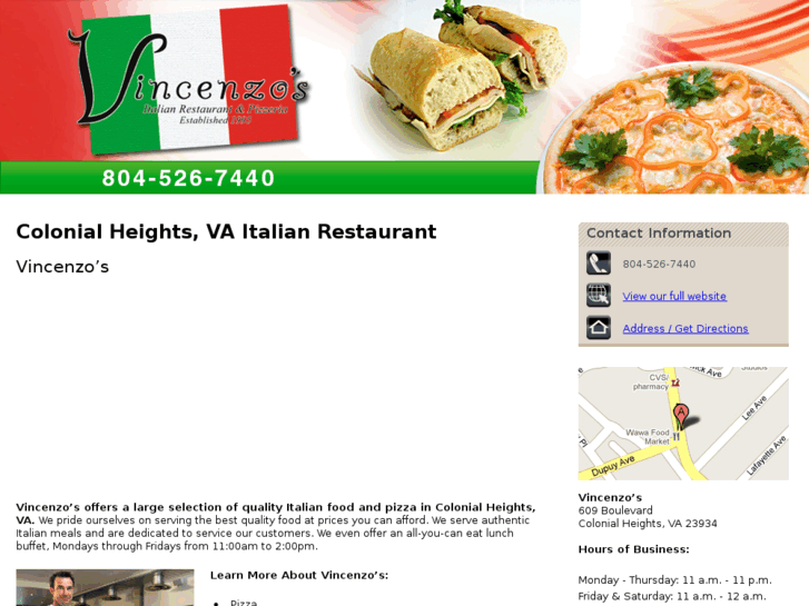 www.pizzaincolonialheightsva.com