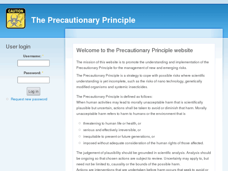 www.precautionaryprinciple.eu