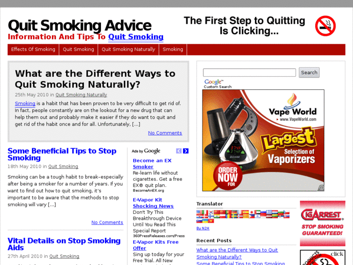 www.quitsmokingadvice.info