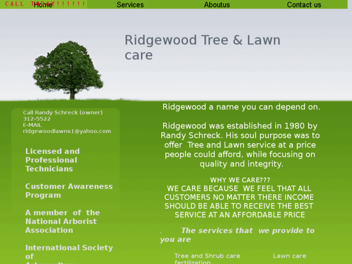 www.ridgewoodtreeandlawncare.com