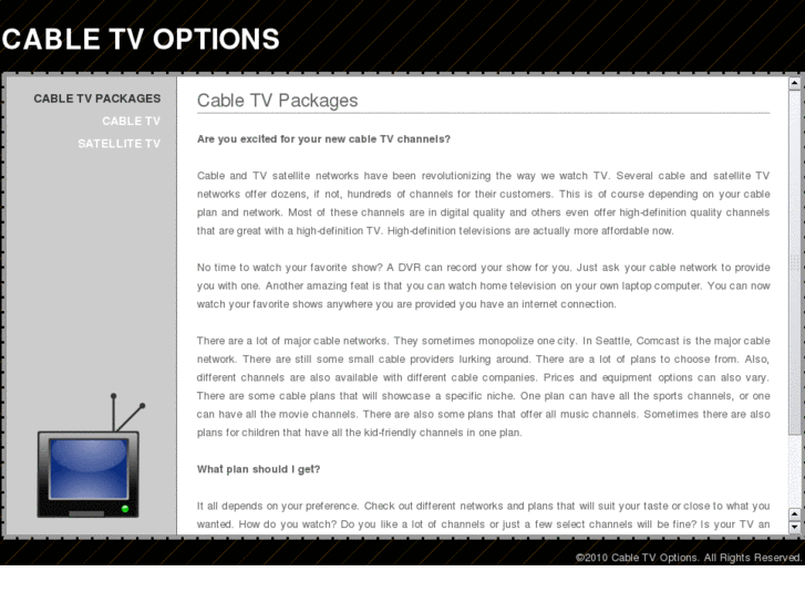 www.cabletvoptions.net