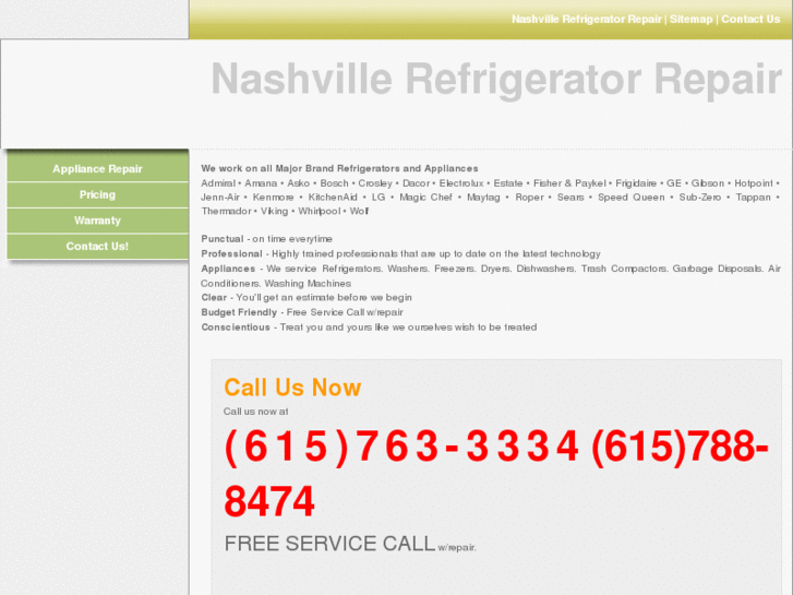 www.nashvillerefrigeratorrepair.com