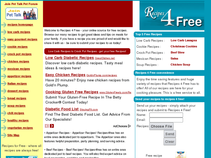 www.recipes4free.com