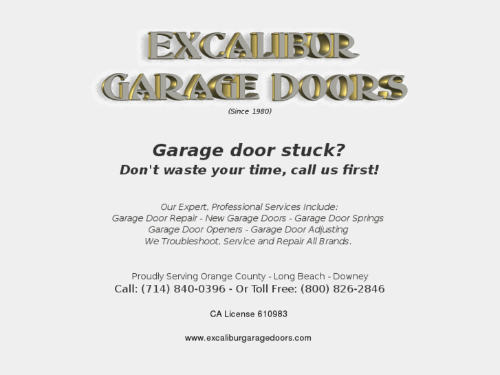 www.excaliburgaragedoors.com