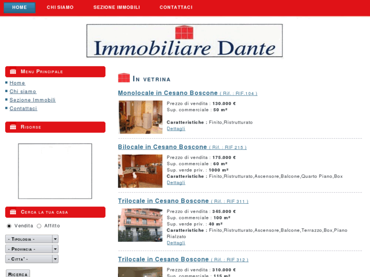 www.immobiliaredante.com