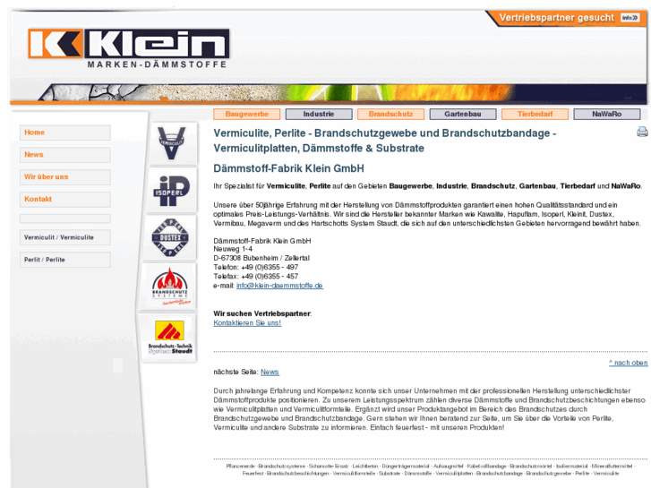 www.klein-daemmstoffe.de
