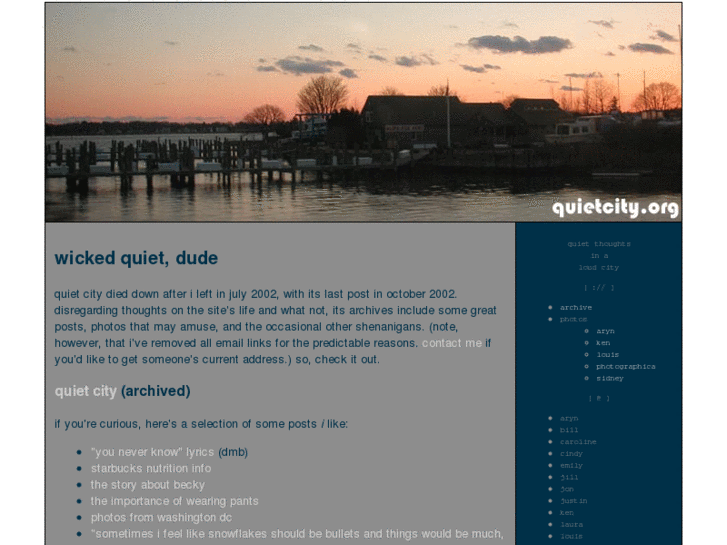 www.quietcity.org