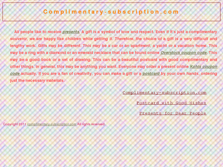 www.complimentary-subscription.com
