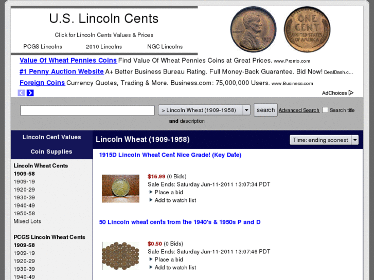 www.lincolncents.ws