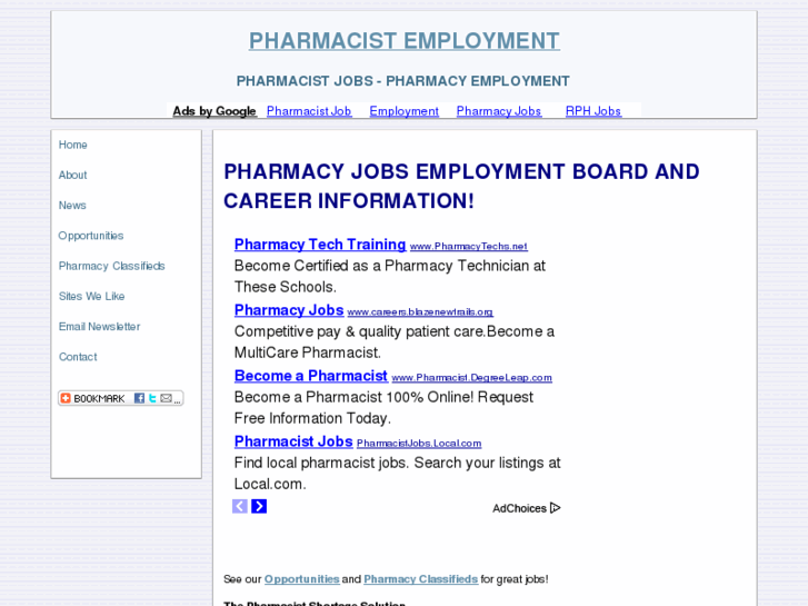 www.pharmacistemployment.com