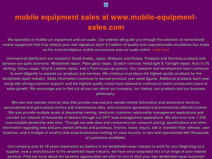 www.mobile-equipment-sales.com