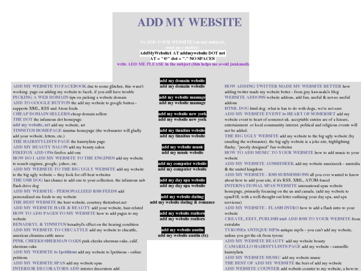 www.addmywebsite.net