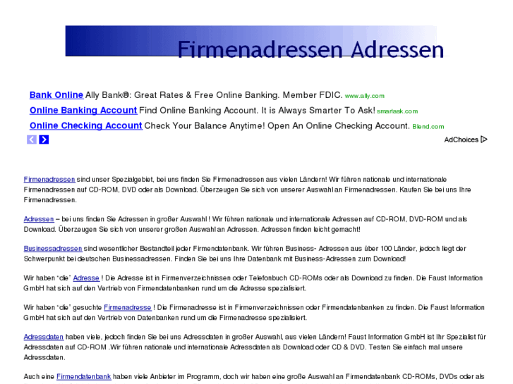 www.adressdatenbanken.info