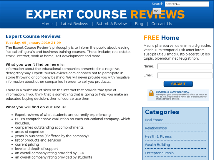 www.expertcoursereviews.com