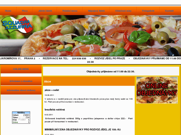 www.pizzaazzurra.cz