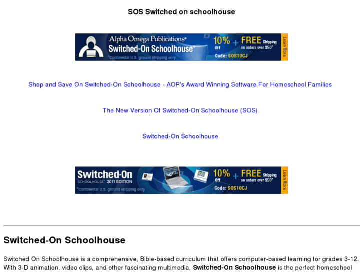 www.sos-switched-on-schoolhouse.com