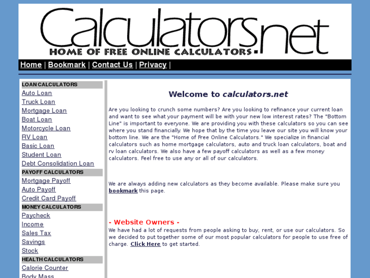www.calculators.net
